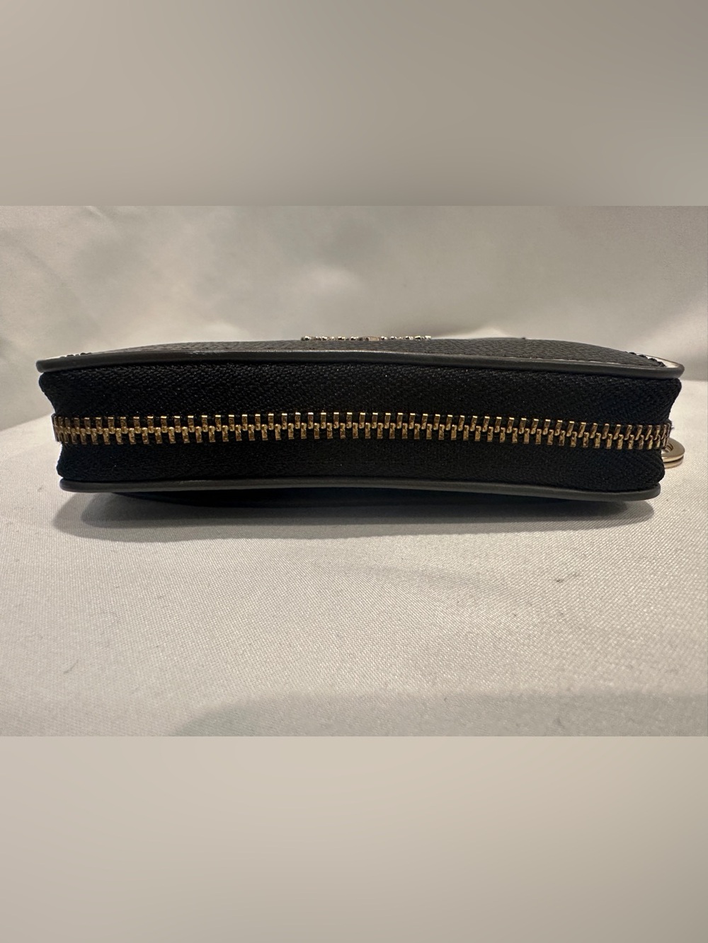 kate spade Black Leather Card Holder with Gold Logo and Keyring - Picture 6 of 6